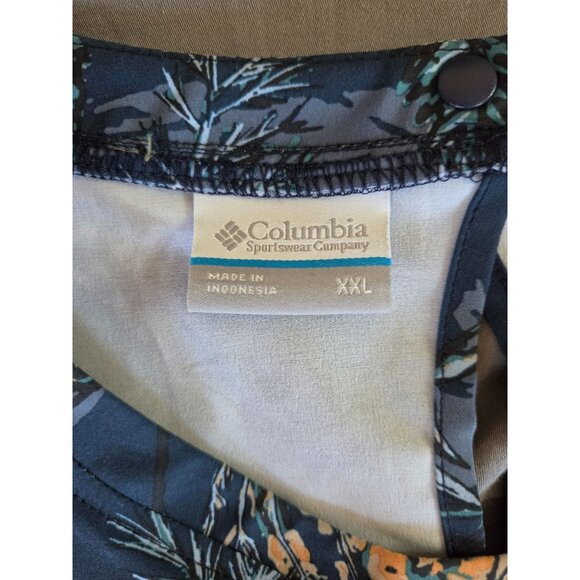 Columbia Women's XXL Sleeveless Floral Bird Print Bogata Bay Dress Omni-Shield - Picture 6 of 16